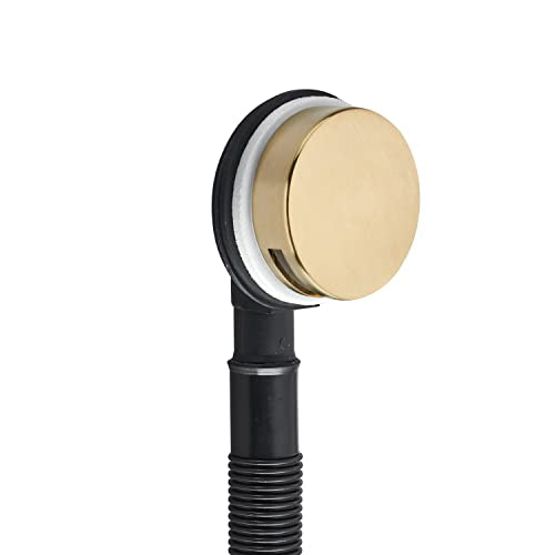 Sandy Beach Brass Bath Overflow with Pop-Up Waste