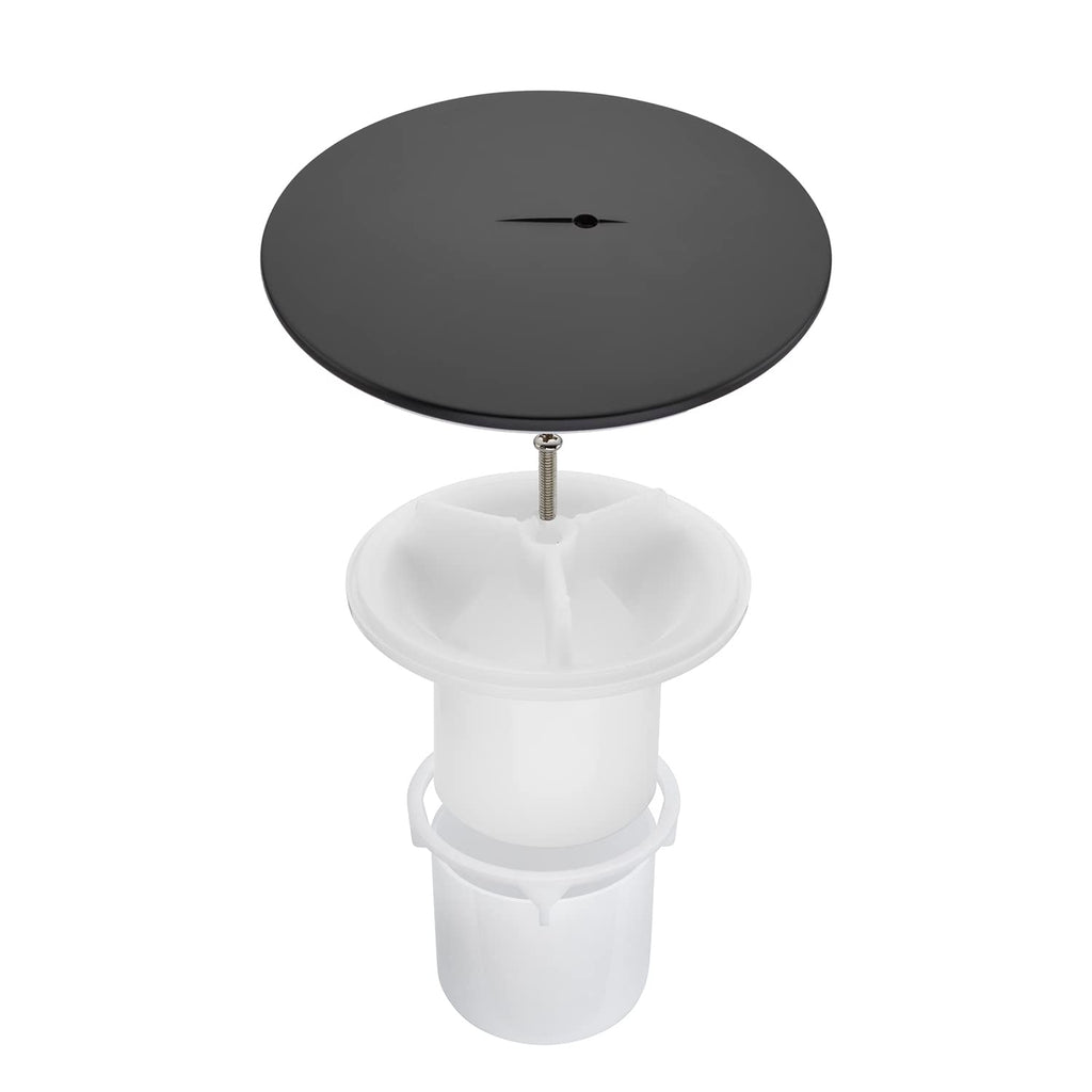 Sandy Beach Shower Replacement Shower Waste Drain Cap Cover Plug Drain Black 90mm Hole / 115mm Cover