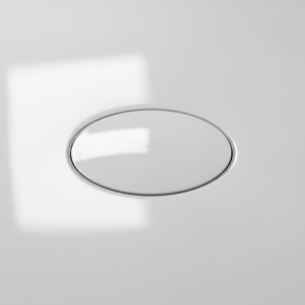 Sandy Beach Shower Waste Trap Cover, Shower Replacement Shower Waste Drain Cap Cover, Shower Drain Cover Replacement, Fast Flow Shower Waste Shower Trap Cover Replacement White (90mm Hole/115mm Cover)